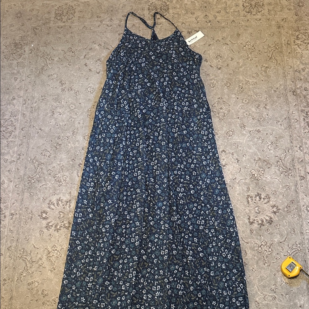 NWT Three Birds Nest Floral Maxi Dress, size M, with pockets